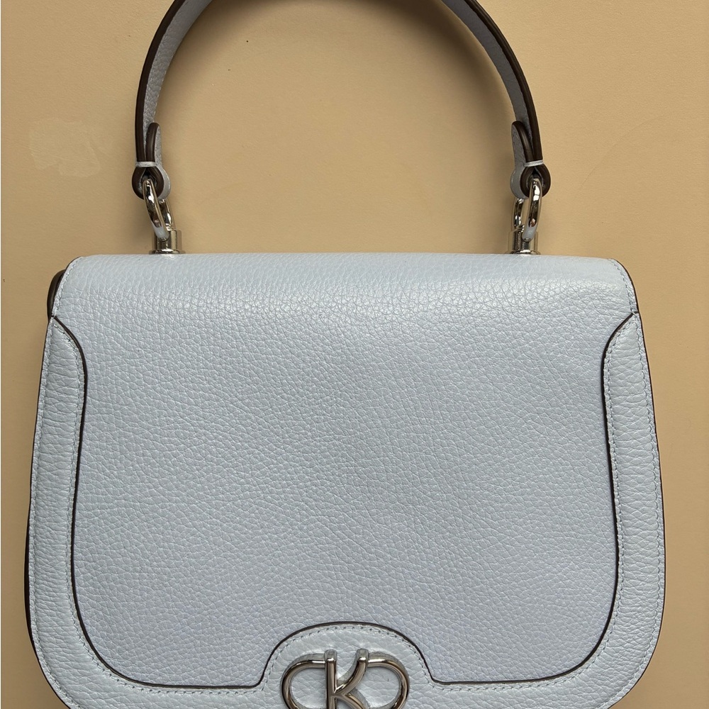 Kate Spade New York Kyla Leather Top Handle Saddle Shoulder Bag in Serenity NWOT - Picture 4 of 6